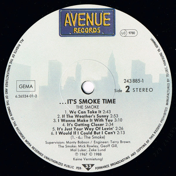 The Smoke : …It's Smoke Time (LP, Album, RE)