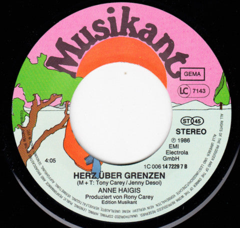 Anne Haigis : Immer Wieder Du (7", Single)