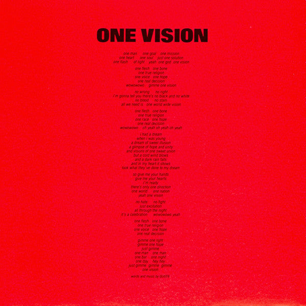 Queen : One Vision (7", Single, Inn)