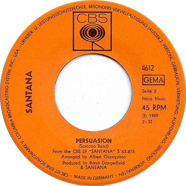 Santana : Jingo (7", Single, Dif)