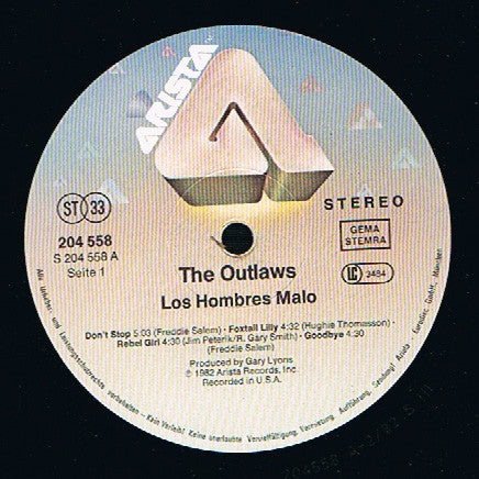 Outlaws : Los Hombres Malo (LP, Album)