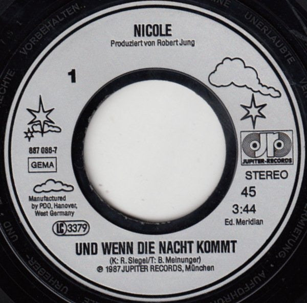 Nicole (2) : Und Wenn Die Nacht Kommt (7", Single)