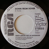 Nancy Sinatra & Lee Hazlewood : Down From Dover / Paris Summer (7", Single, Promo)
