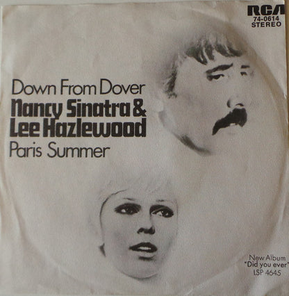 Nancy Sinatra & Lee Hazlewood : Down From Dover / Paris Summer (7", Single, Promo)