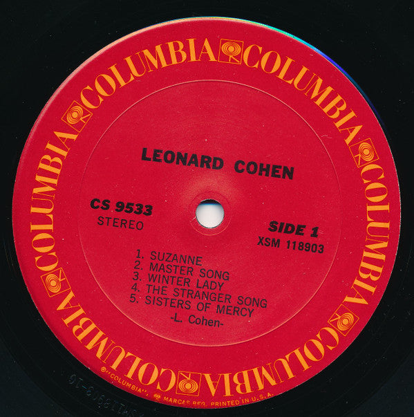 Leonard Cohen : Songs Of Leonard Cohen (LP, Album, RE, Pit)