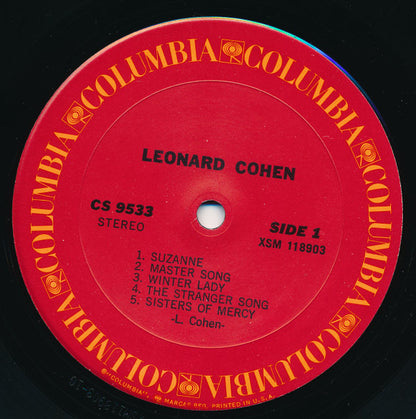 Leonard Cohen : Songs Of Leonard Cohen (LP, Album, RE, Pit)