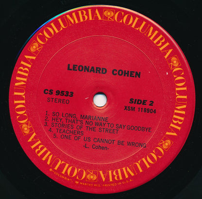 Leonard Cohen : Songs Of Leonard Cohen (LP, Album, RE, Pit)