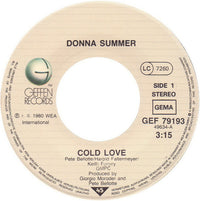 Donna Summer : Cold Love (7", Single)