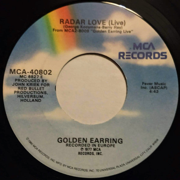 Golden Earring : Radar Love (7", Single, RE, Glo)
