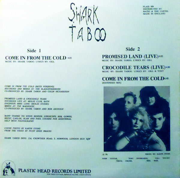 Shark Taboo : Come In From The Cold (12", Single)
