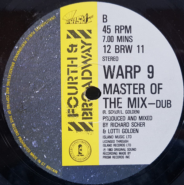 Warp 9 : Master Of The Mix (12")