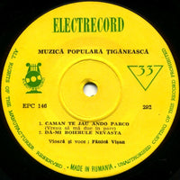 Fănică Vișan / Dona Dumitru Siminică : Muzică Populară Țigănească (7", Mono, RE)