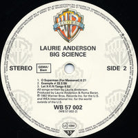 Laurie Anderson : Big Science (LP, Album)