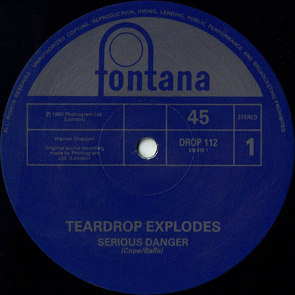 Teardrop Explodes* : Serious Danger (12", Single)