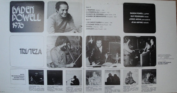 Baden Powell : 1976 - Tristeza (LP, Album, RE)