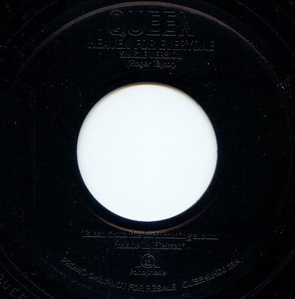 Queen : Heaven For Everyone (7", Single, Jukebox, Promo)