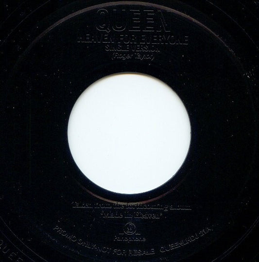 Queen : Heaven For Everyone (7", Single, Jukebox, Promo)