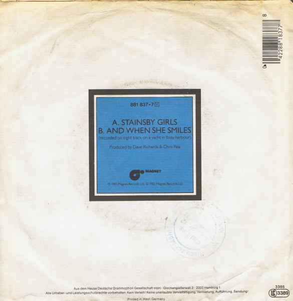 Chris Rea : Stainsby Girls (7", Single)