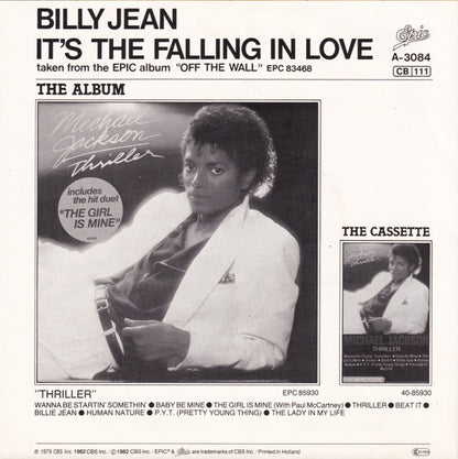 Michael Jackson : Billie Jean (7", Single)