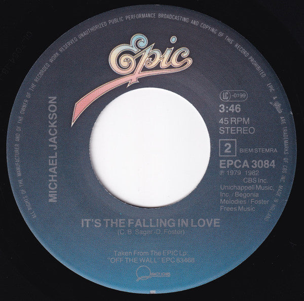 Michael Jackson : Billie Jean (7", Single)