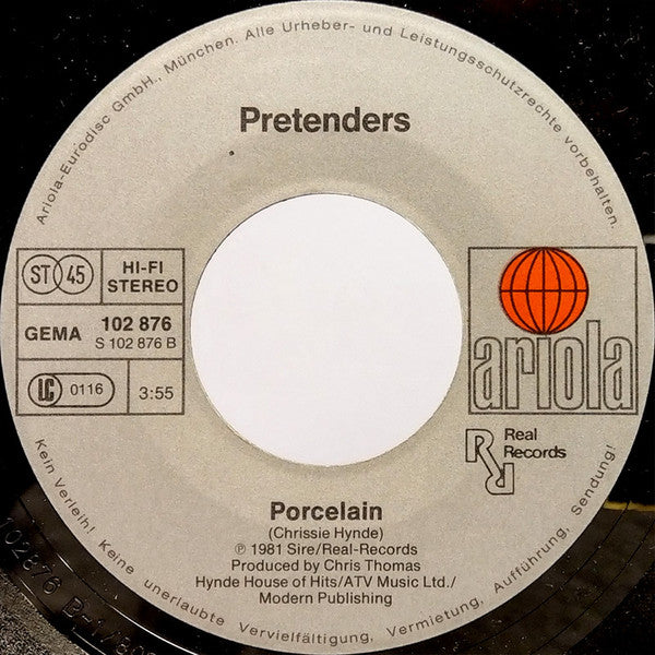 The Pretenders : Message Of Love (7", Single)