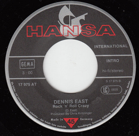 Dennis East : A Million Drums (7", Single)