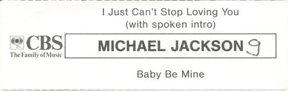 Michael Jackson : I Just Can't Stop Loving You (7", Single)
