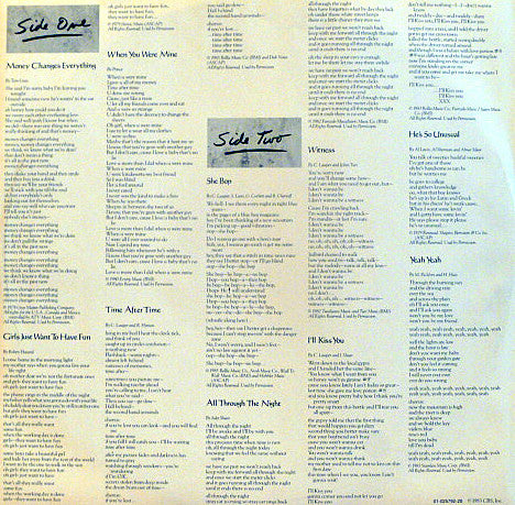 Cyndi Lauper : She's So Unusual (LP, Album)