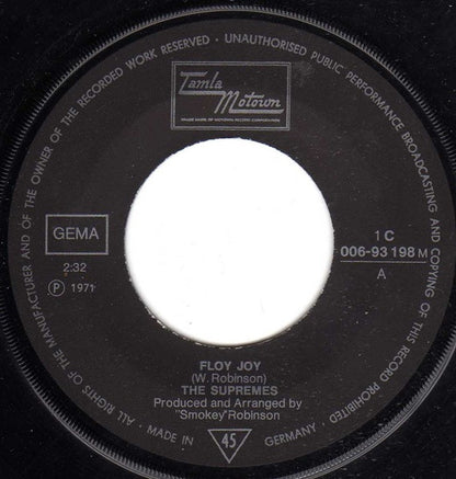 The Supremes : Floy Joy (7", Single)