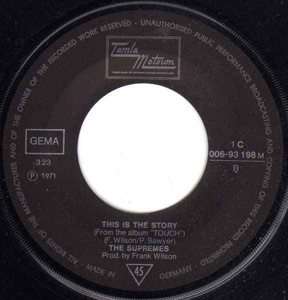 The Supremes : Floy Joy (7", Single)
