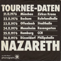 Nazareth (2) : I Don't Want To Go On Without You (7", Single)