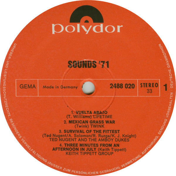 Various : Sounds '71 (2xLP, Comp)