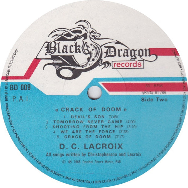 D.C. Lacroix : Crack Of Doom (LP, Album)