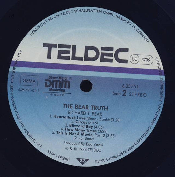 Richard T. Bear : The Bear Truth (LP, Album)