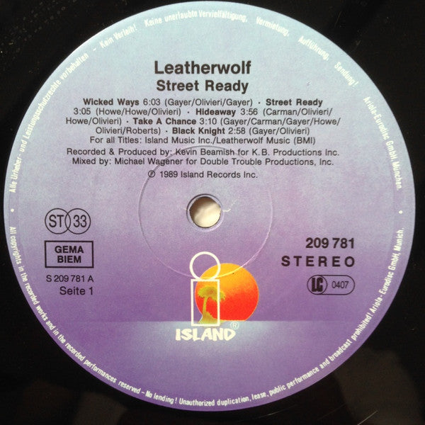 Leatherwolf : Street Ready (LP, Album)