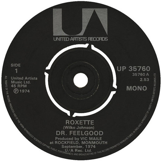 Dr. Feelgood : Roxette (7", Single, Mono)