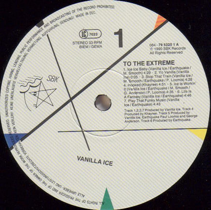 Vanilla Ice : To The Extreme (LP, Album)
