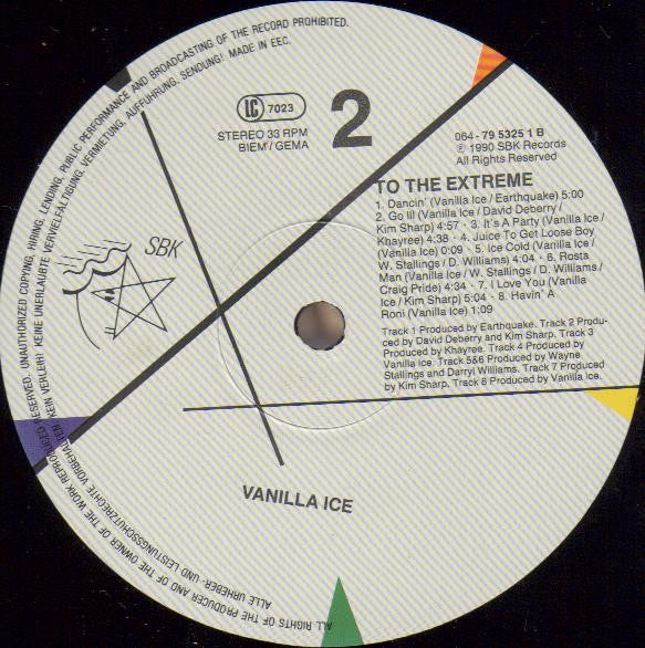 Vanilla Ice : To The Extreme (LP, Album)