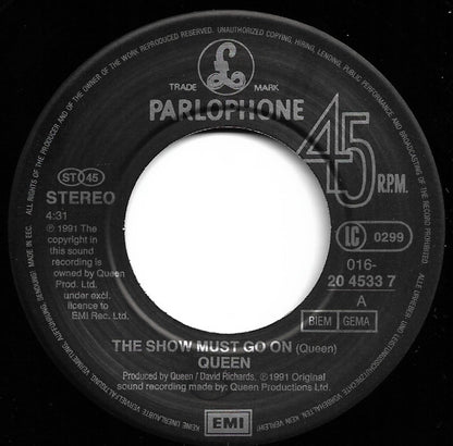 Queen : The Show Must Go On (7", Single, Top)