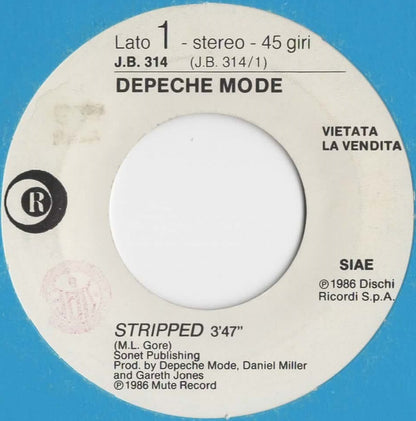 Depeche Mode / Renzo Arbore : Stripped / Il Clarinetto (7", Promo)