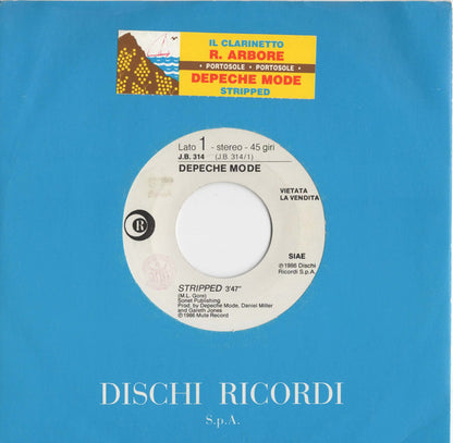 Depeche Mode / Renzo Arbore : Stripped / Il Clarinetto (7", Promo)