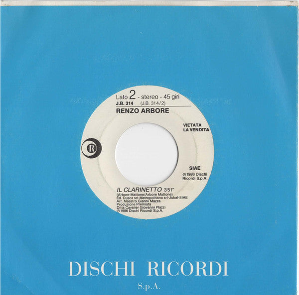 Depeche Mode / Renzo Arbore : Stripped / Il Clarinetto (7", Promo)
