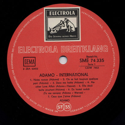 Adamo : International (LP, Comp)
