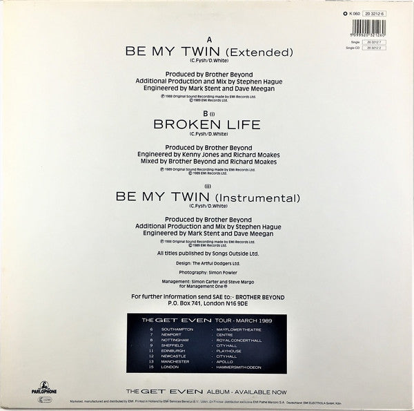 Brother Beyond : Be My Twin (12")