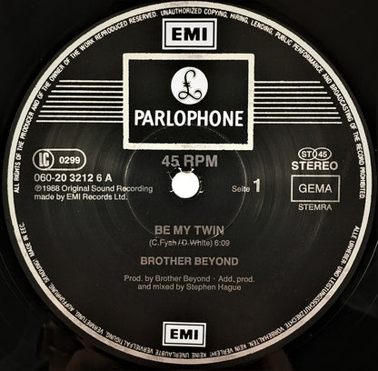 Brother Beyond : Be My Twin (12")