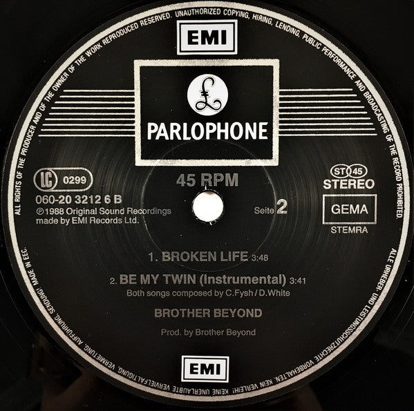 Brother Beyond : Be My Twin (12")