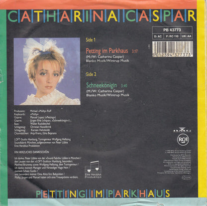 Catharina Caspar : Petting Im Parkhaus (7", Single)
