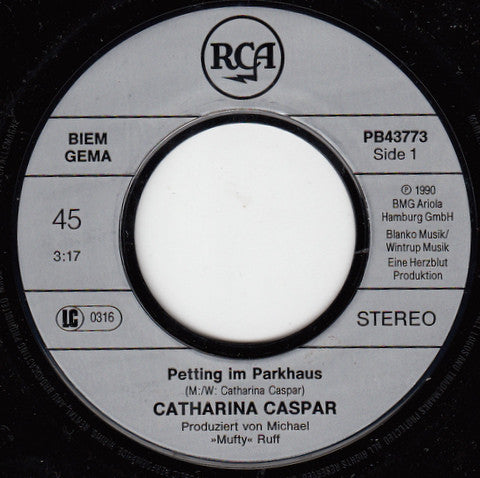 Catharina Caspar : Petting Im Parkhaus (7", Single)