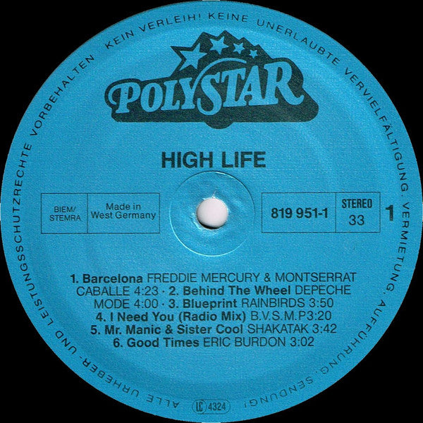 Various : High Life (2xLP, Comp)