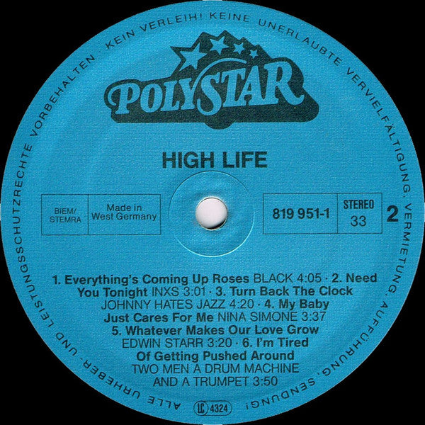Various : High Life (2xLP, Comp)